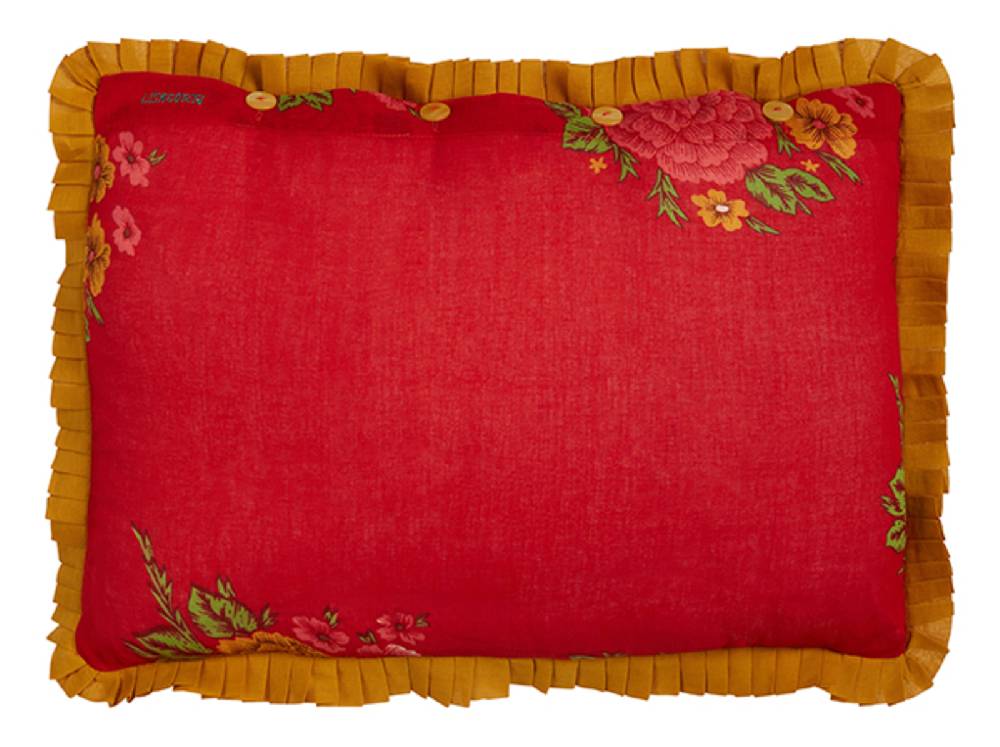 Lisa Corti Federa Organza 35x50cm Big Dahlia Red