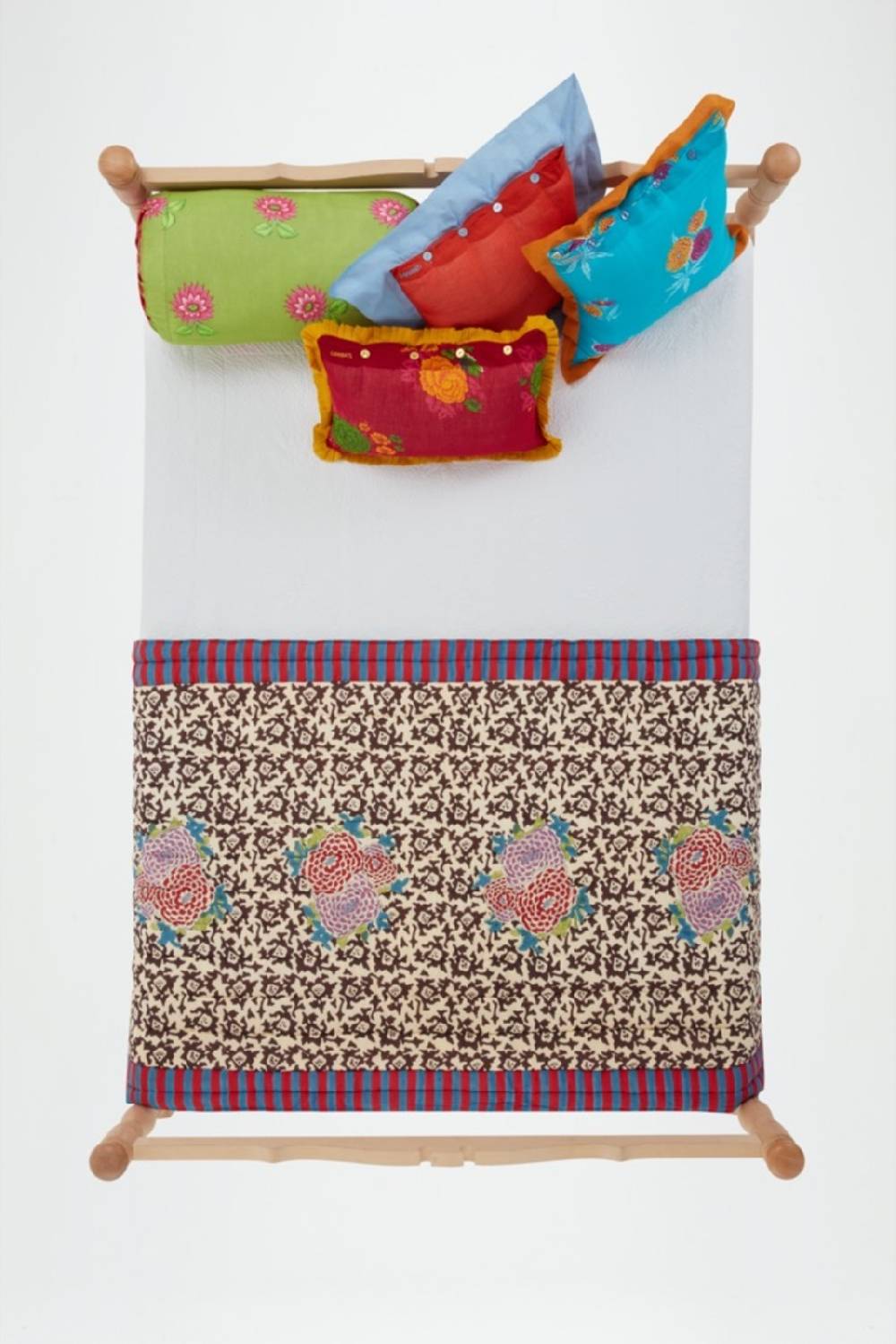 Lisa Corti Federa Organza 35x50cm Bouquet Red