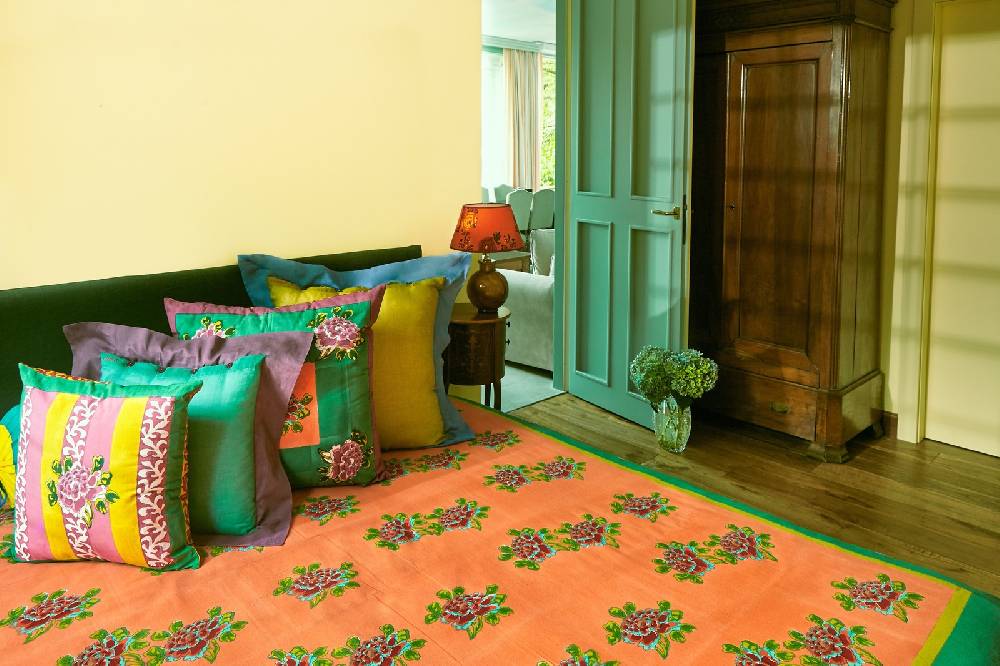 Lisa Corti Federa Organza 45x45cm Jade Dust Violet