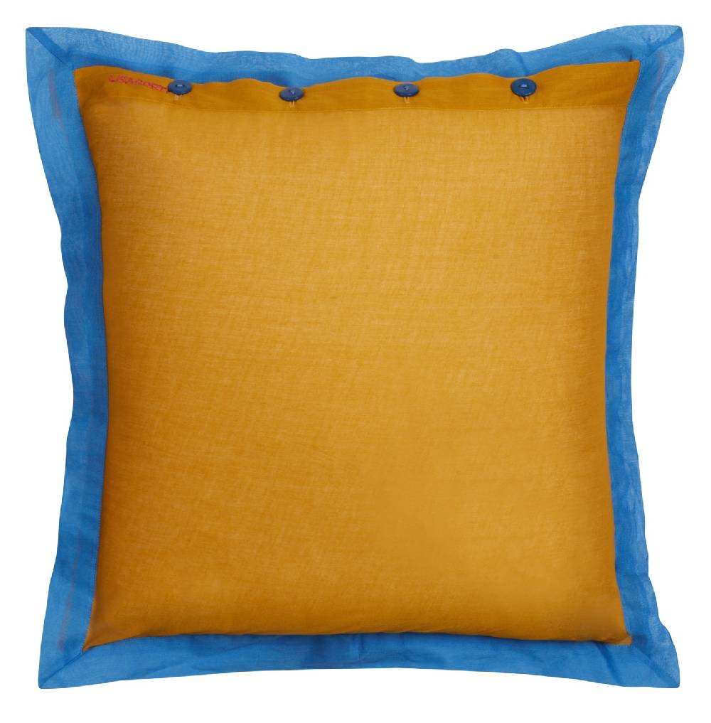 Lisa Corti Federa Organza 45x45cm Mustard Pervinch