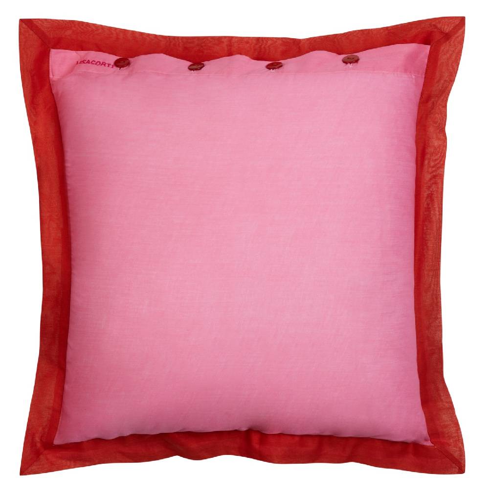 Lisa Corti Federa Organza 45x45cm Pink Rust