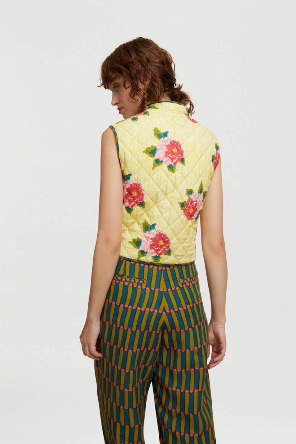 Lisa Corti Gilet Jaipur Barwara Light Yellow