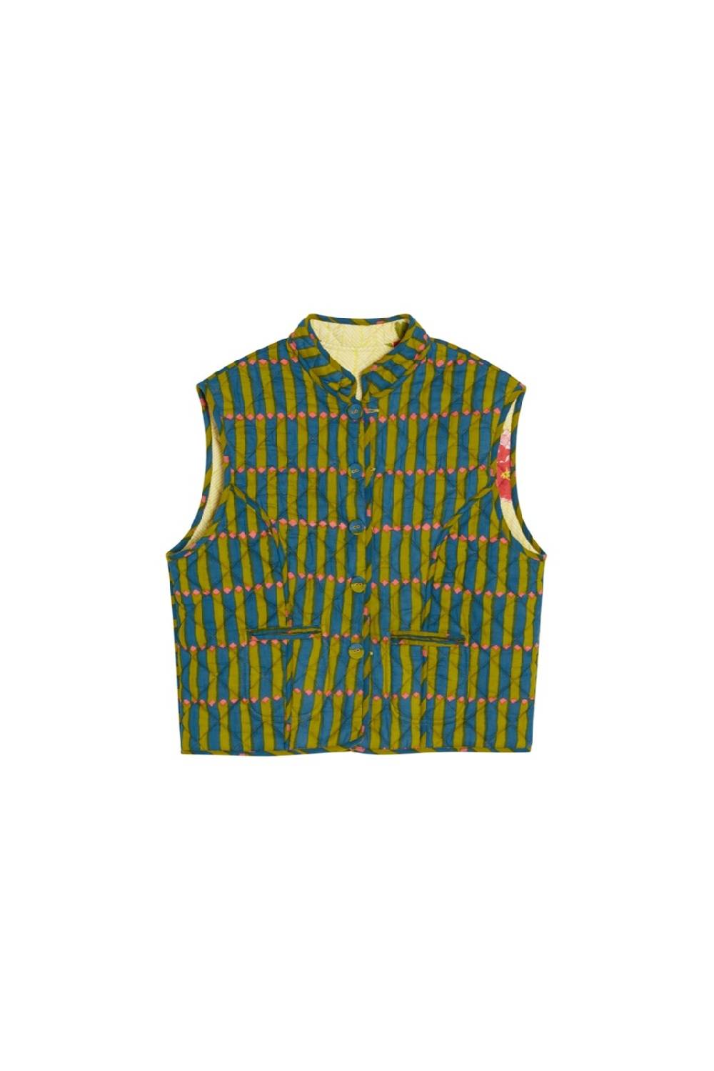 Lisa Corti Gilet Jaipur Barwara Light Yellow