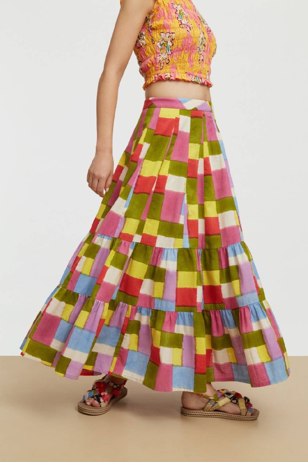 Lisa Corti gonna chandra geesband acid green