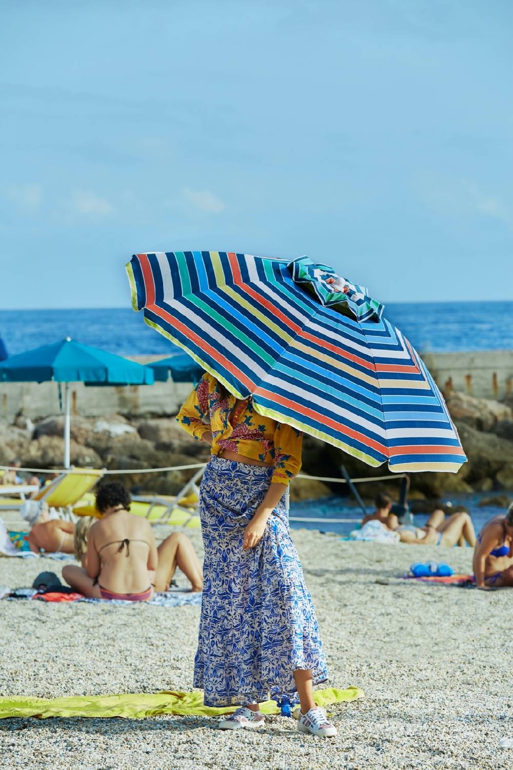 Lisa Corti gonna lehenga abhanery damasque blue