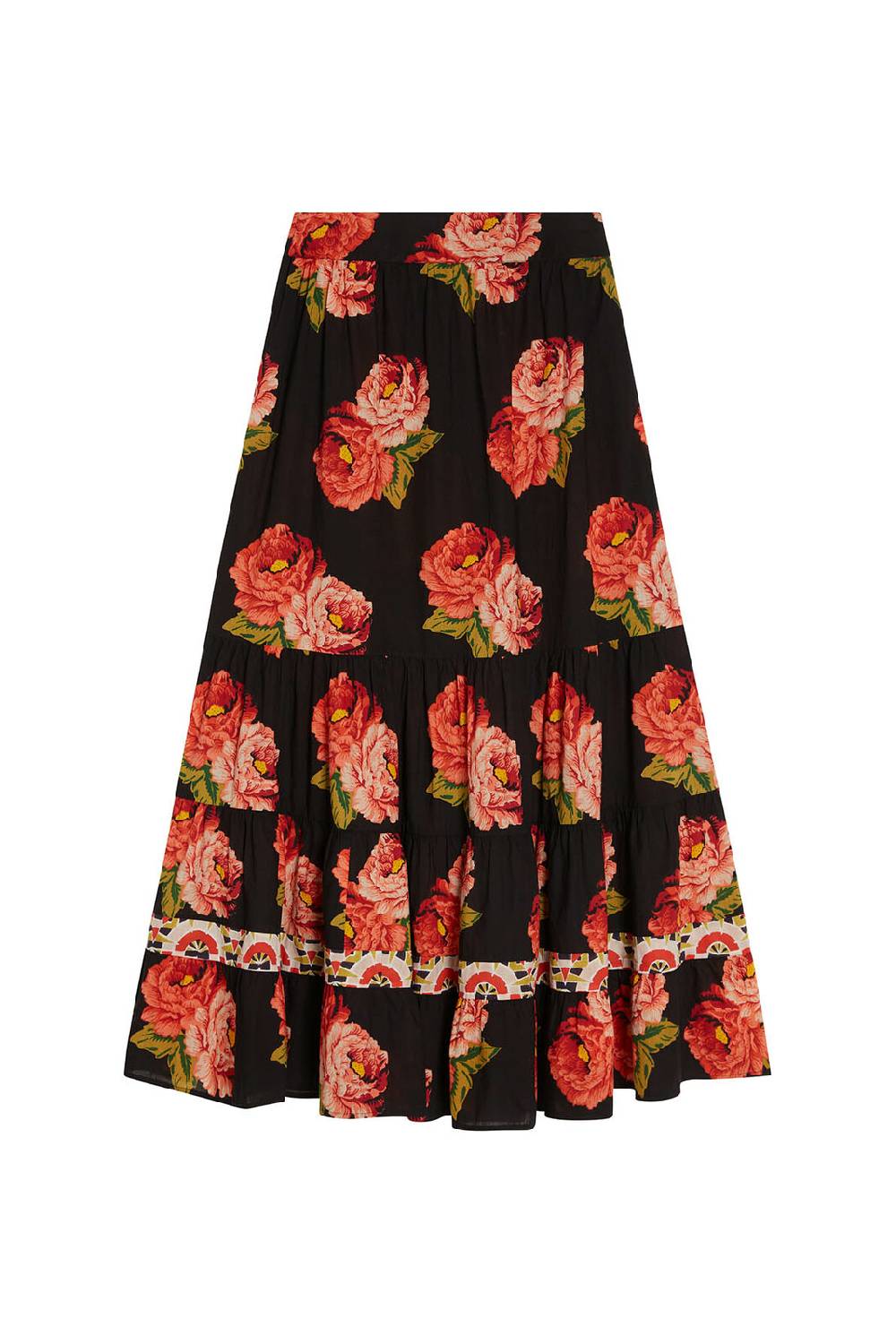 Lisa Corti Gonna Lehenga Folk Rose Black