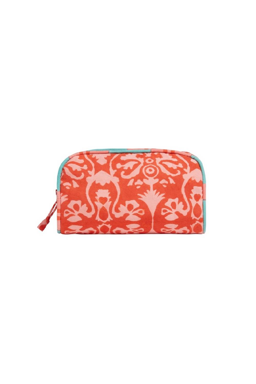 Lisa Corti goretta pouch big damask design red