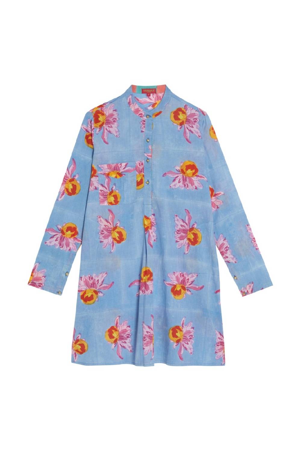 Lisa Corti Kurta Corta Arabesque Flower Light Blue
