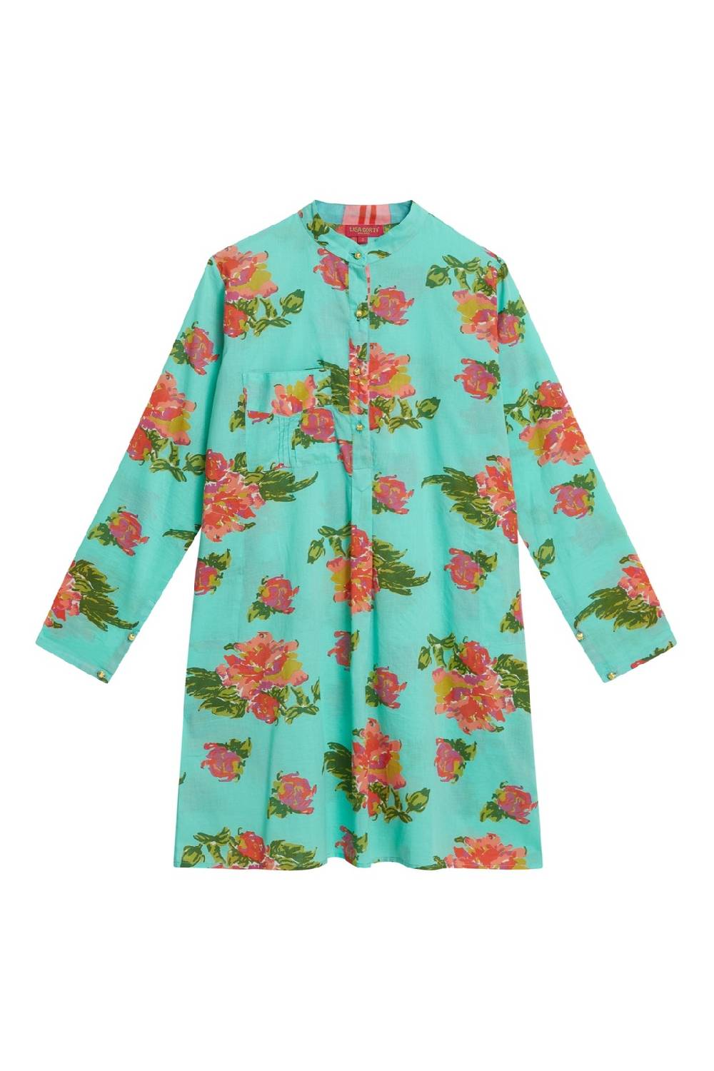 Lisa Corti Kurta Corta Azhar Flower Aqua