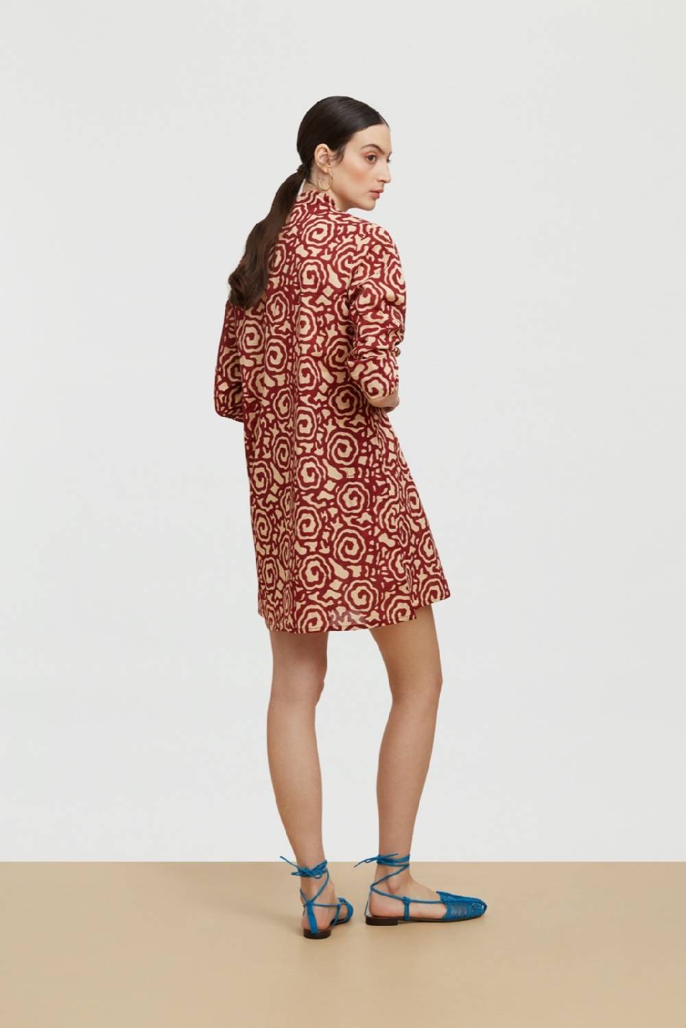 Lisa Corti Kurta Corta Spiral Maroon