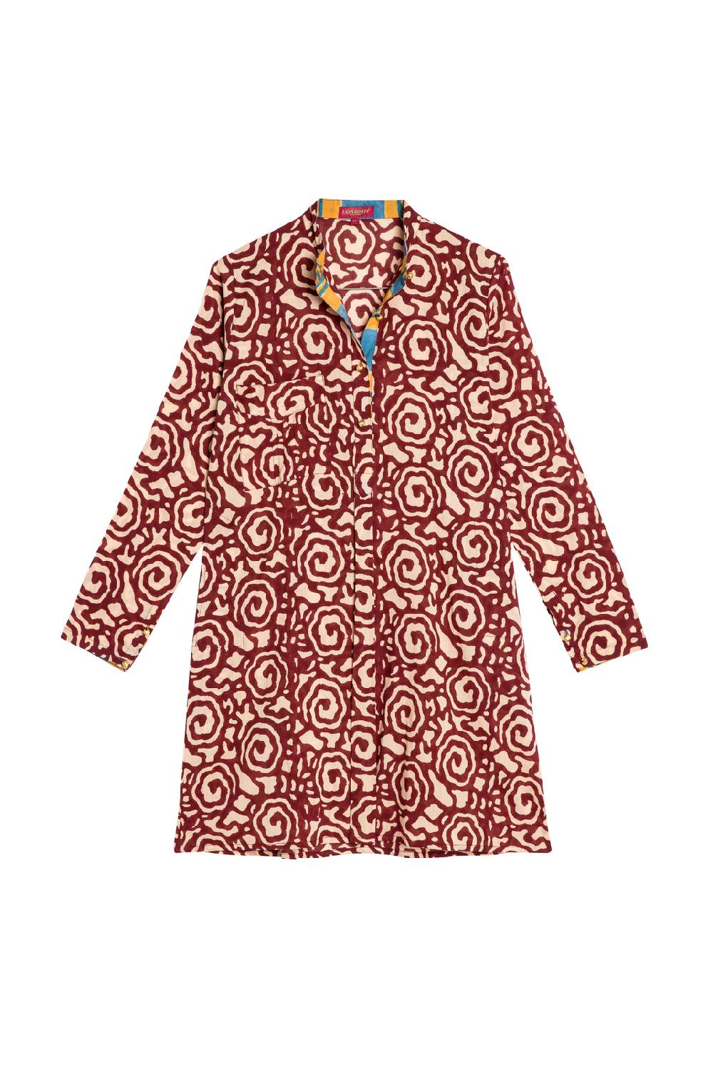 Lisa Corti Kurta Corta Spiral Maroon