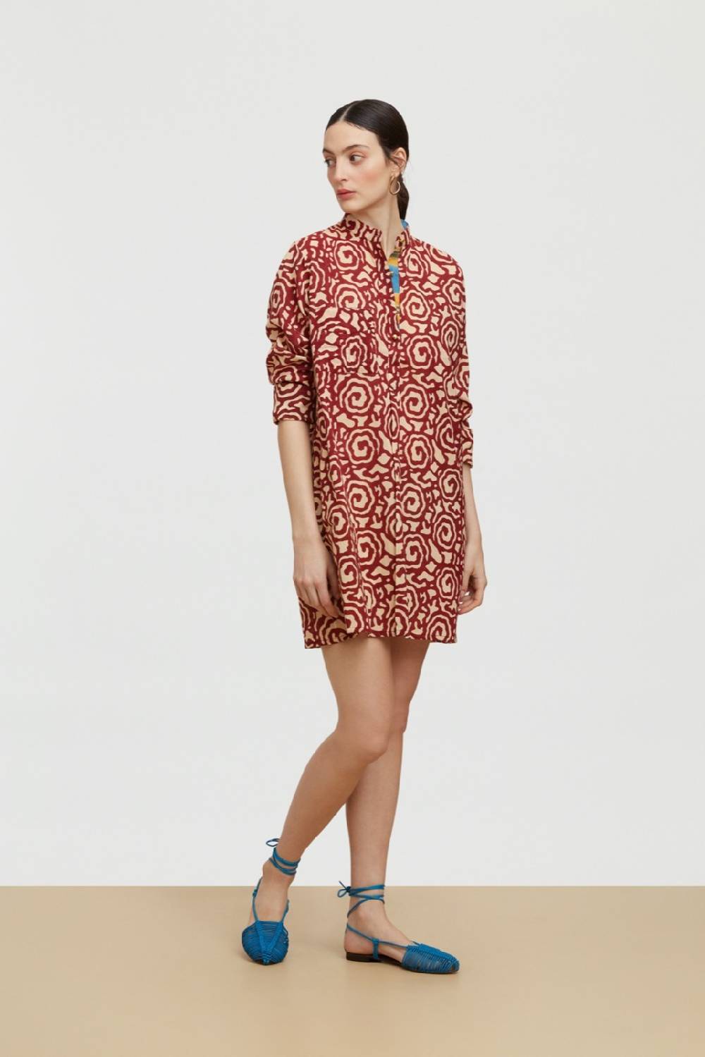 Lisa Corti kurta corta spiral maroon