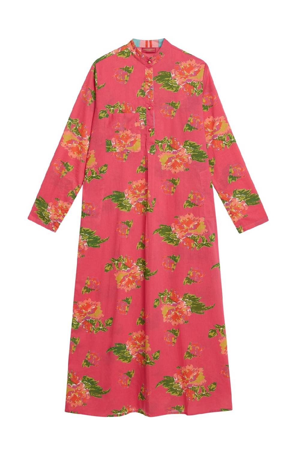 Lisa Corti Kurta Lunga Azhar Flower Fuxia