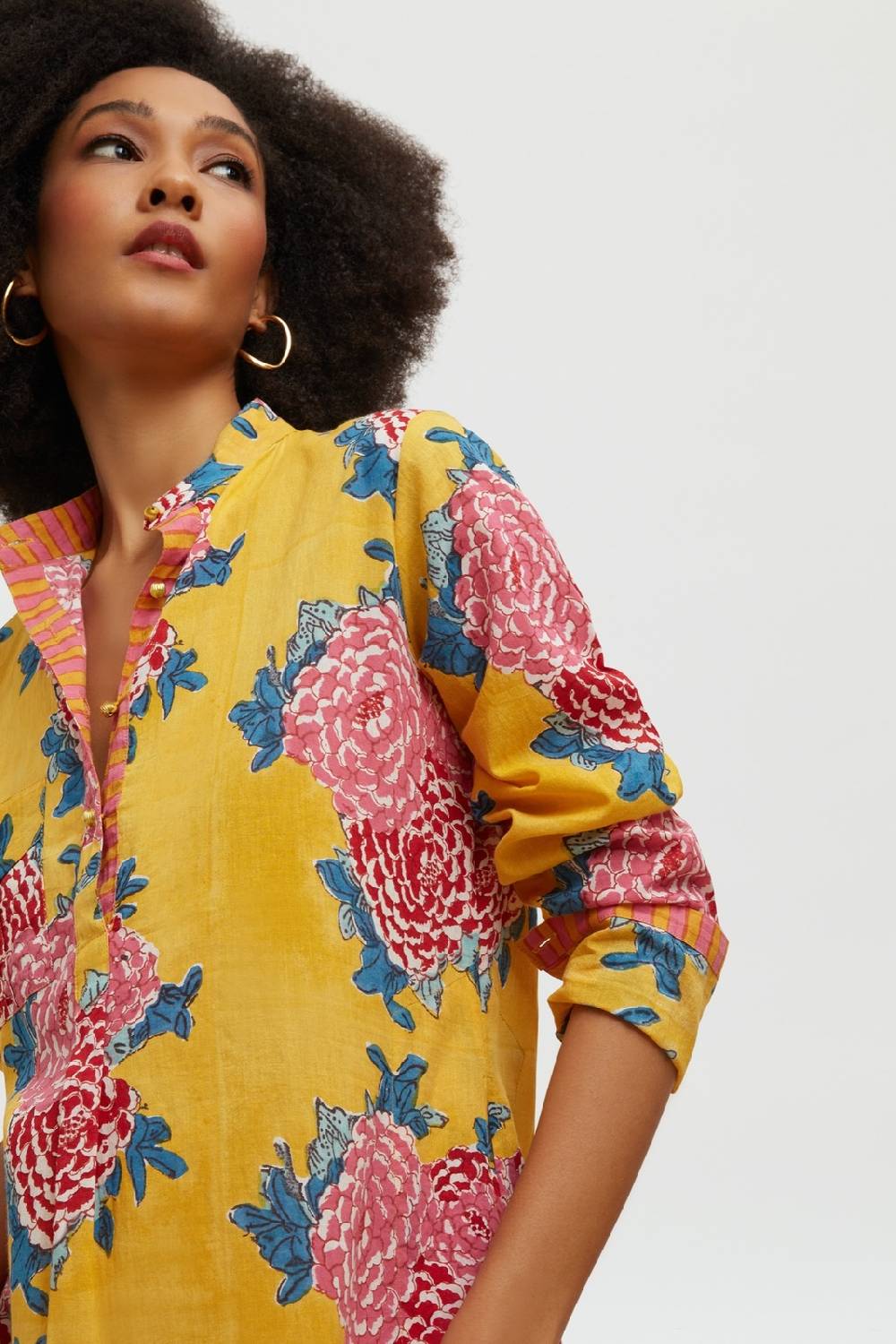 Lisa Corti Kurta Lunga Corolla Gold