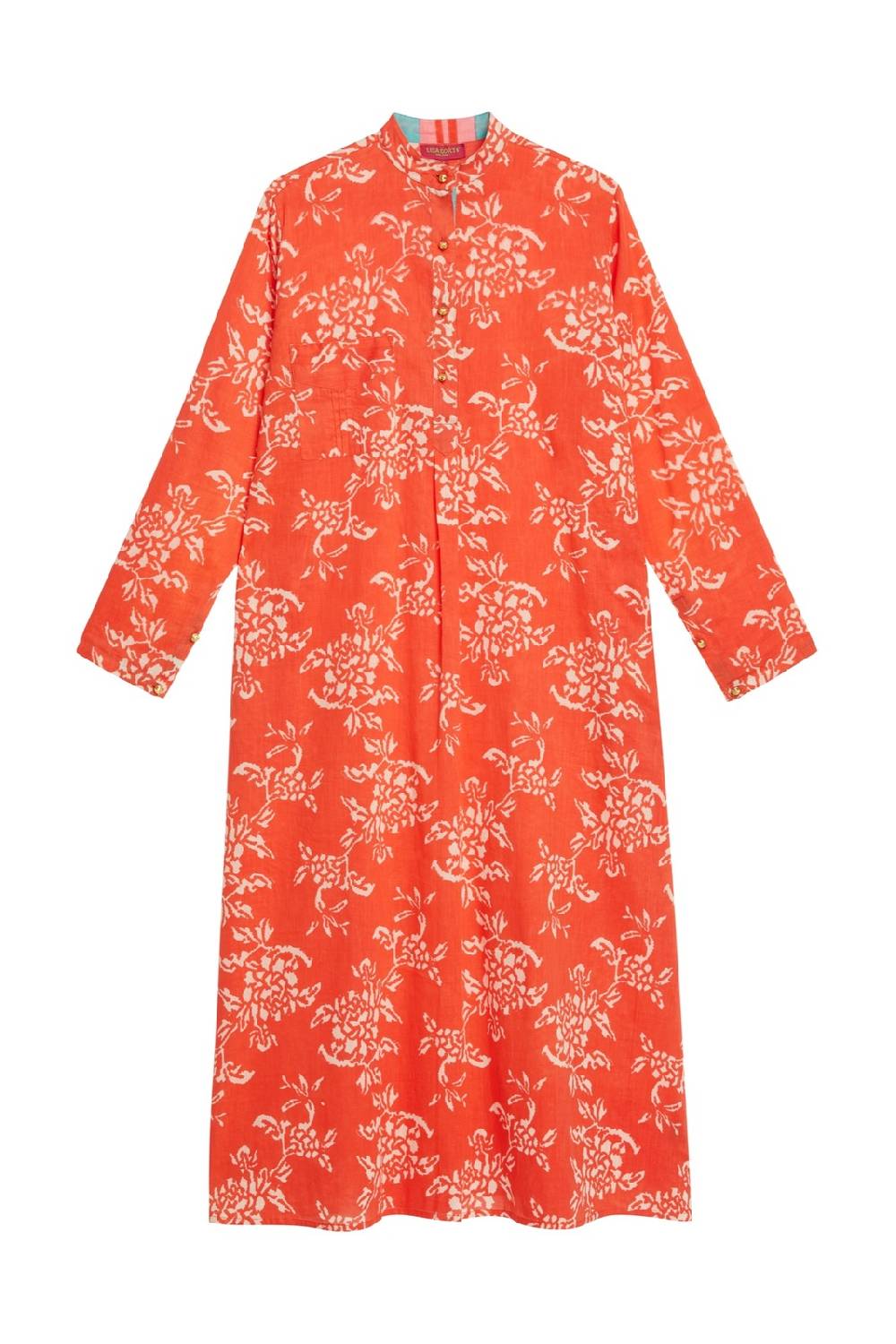 Lisa Corti Kurta Lunga Kandem Design Coral