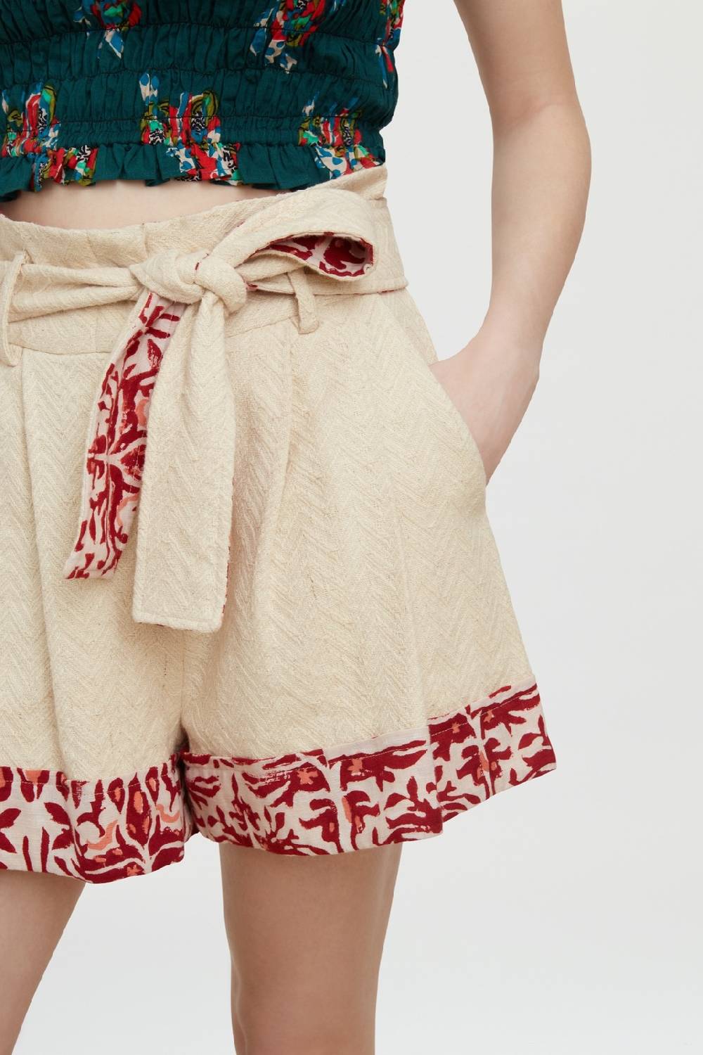 Lisa Corti Pantaloncini Tbilisi White Off White