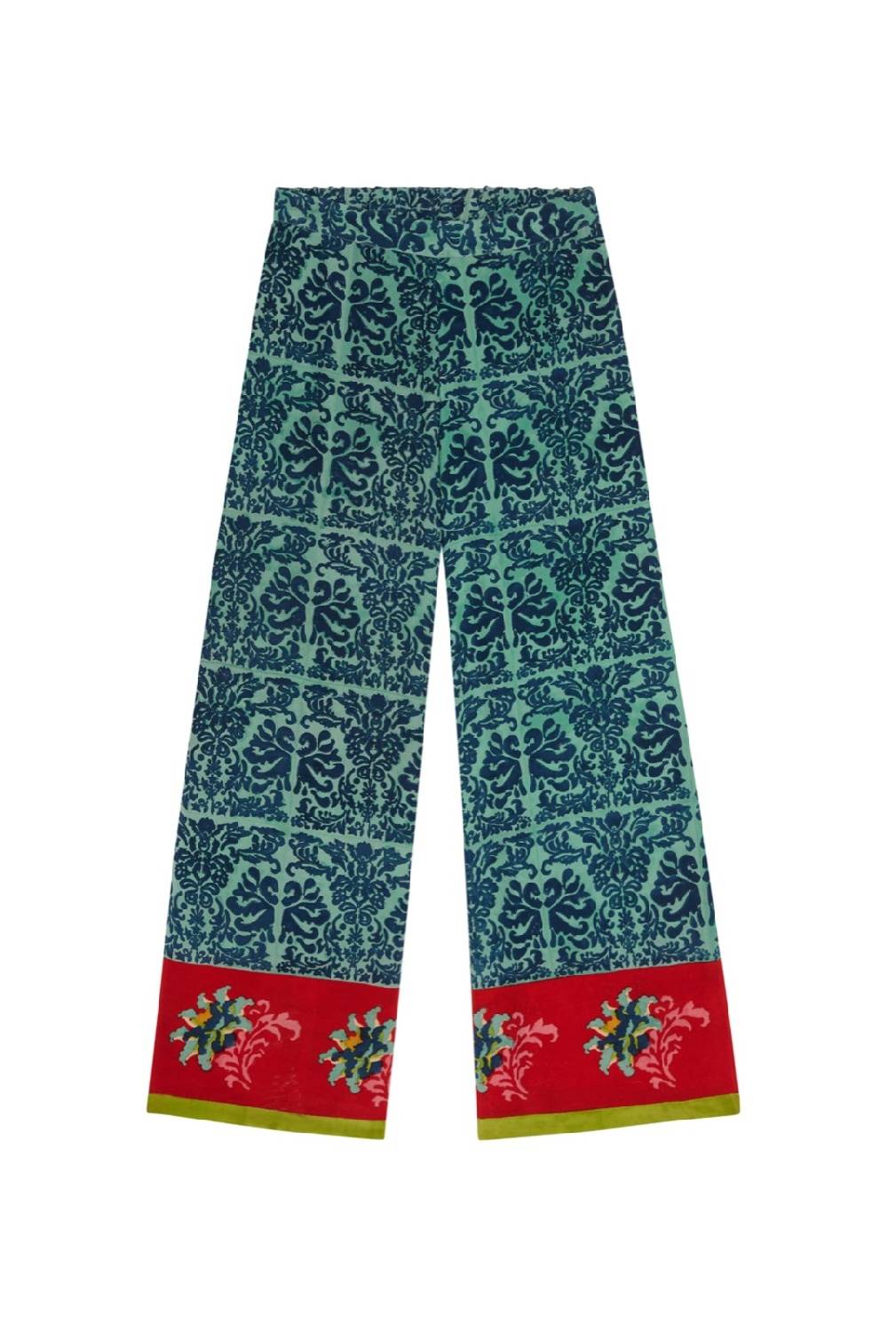 Lisa Corti Pantalone Burma Tangeri Flower Coral