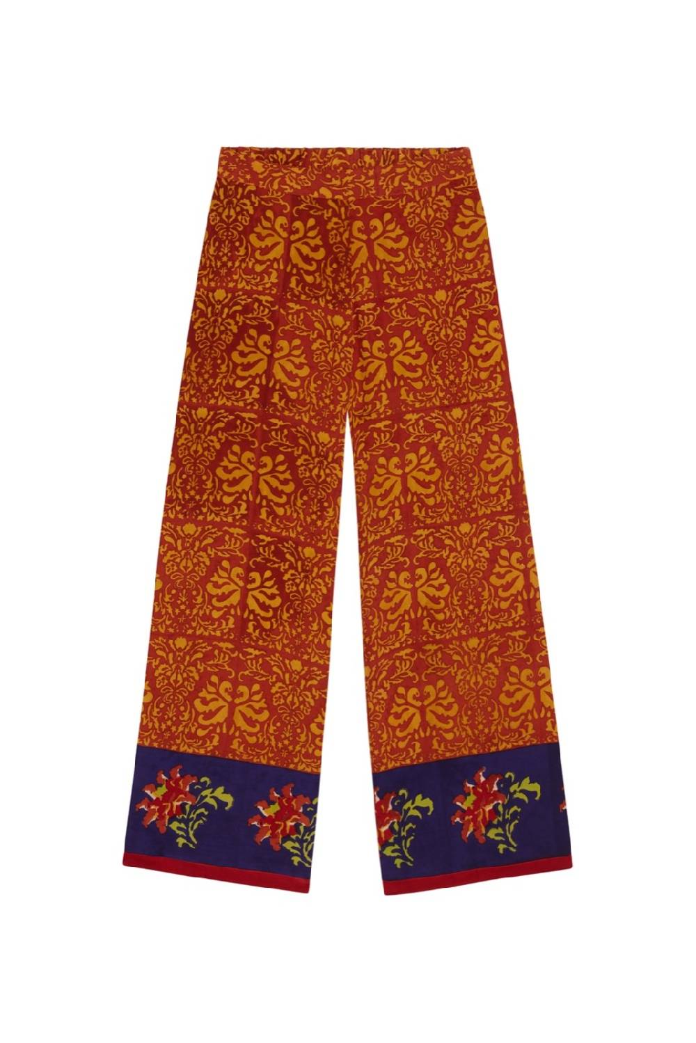 Lisa Corti Pantalone Burma Tangeri Flower Purple