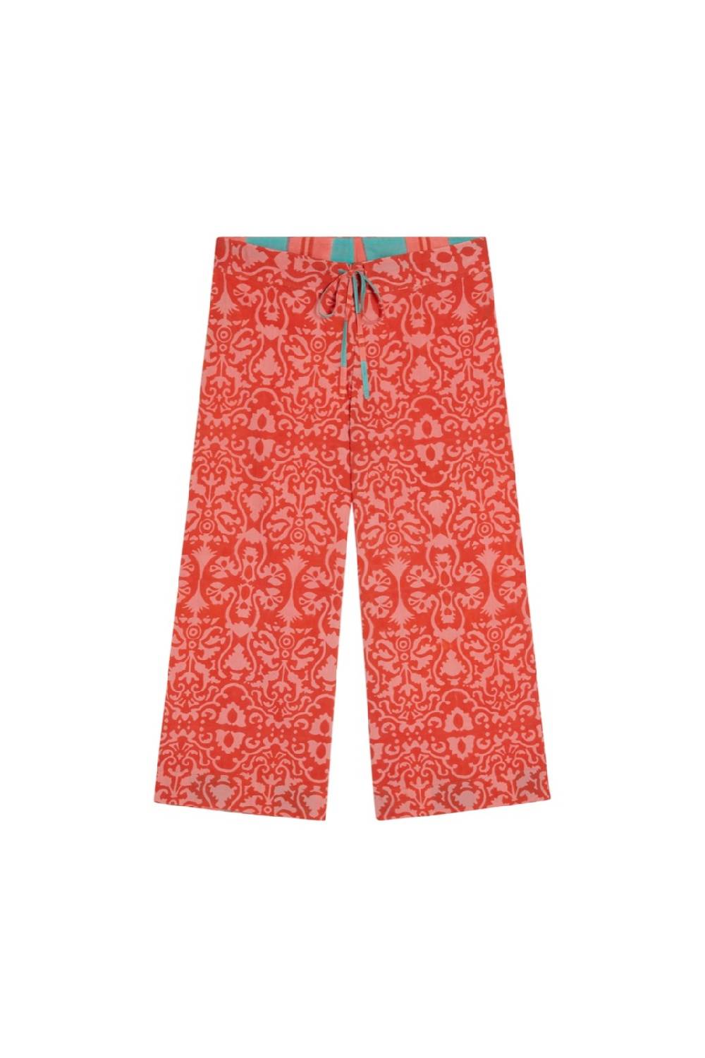 Lisa Corti Pantalone Cabana Damask Design Red