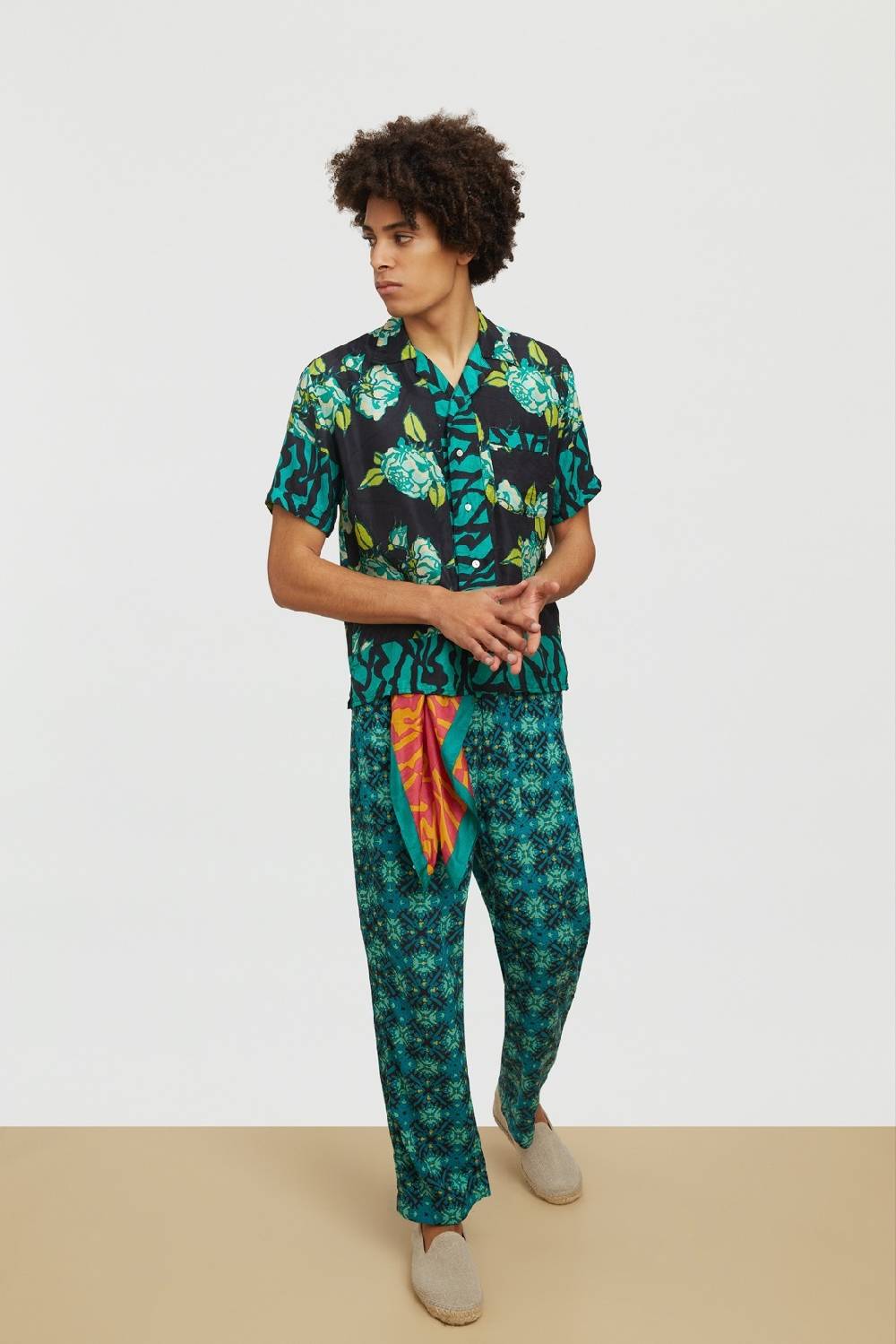 Lisa Corti pantalone dinghi marocco design black