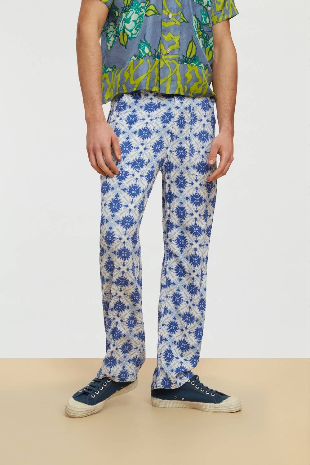 Lisa Corti Pantalone Dinghi Marocco Design Blue