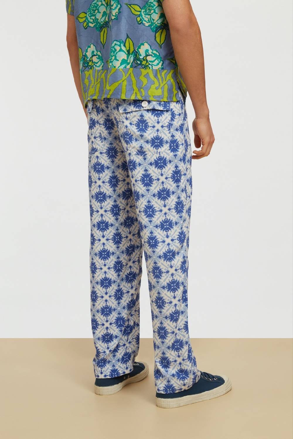 Lisa Corti Pantalone Dinghi Marocco Design Blue