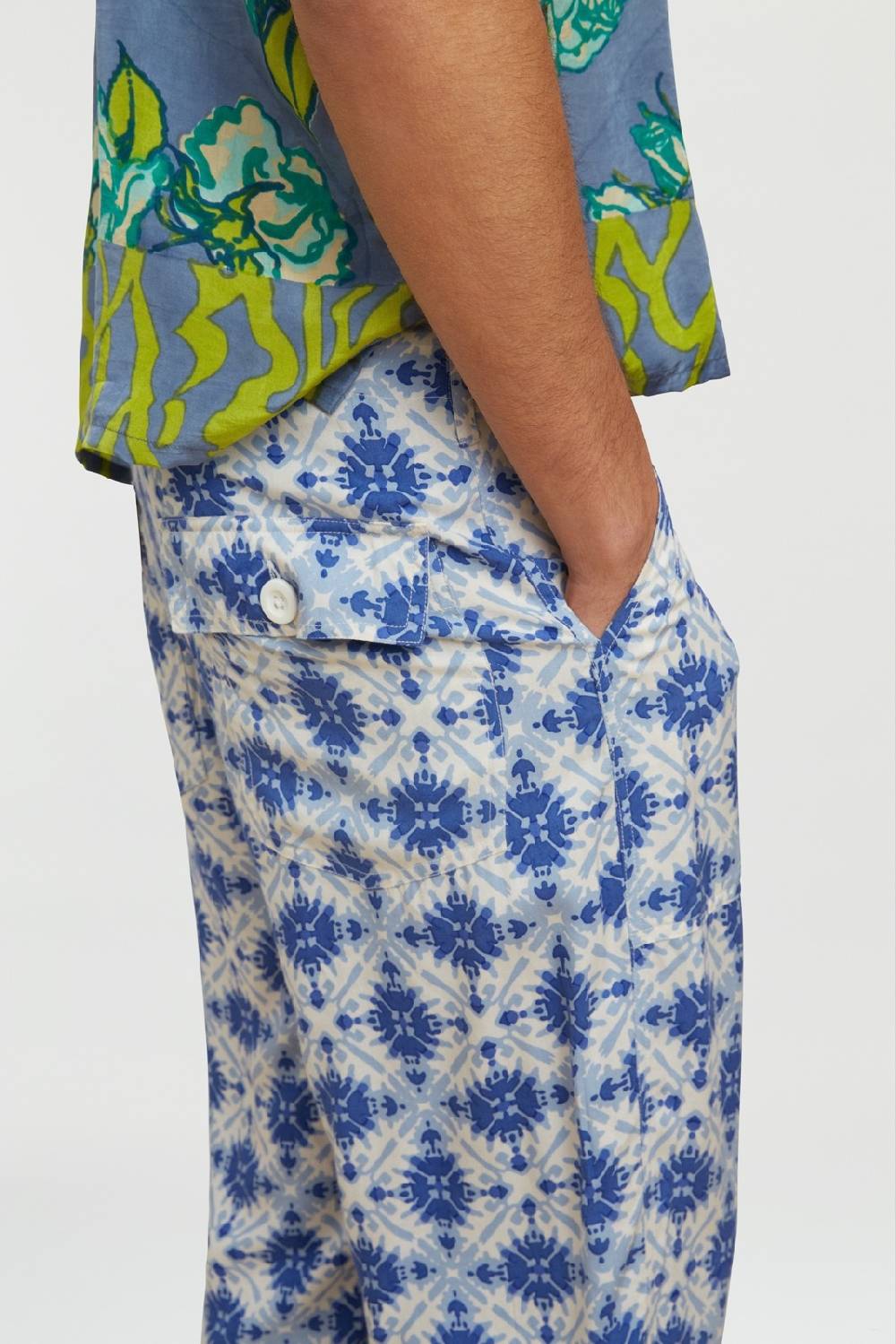 Lisa Corti Pantalone Dinghi Marocco Design Blue