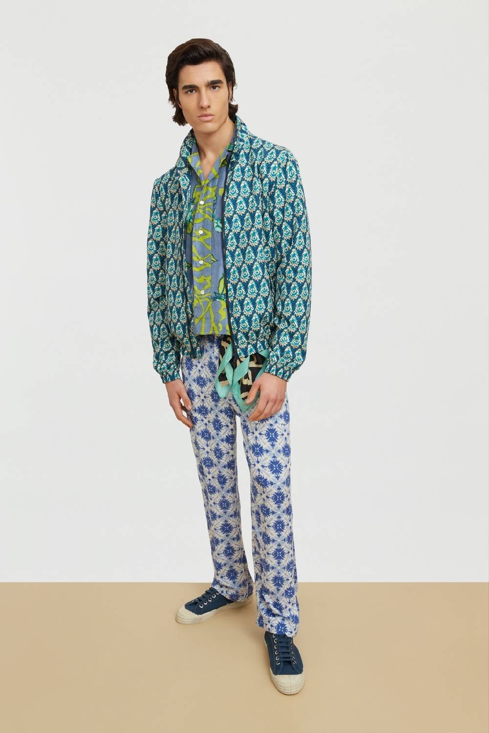 Lisa Corti pantalone dinghi marocco design blue