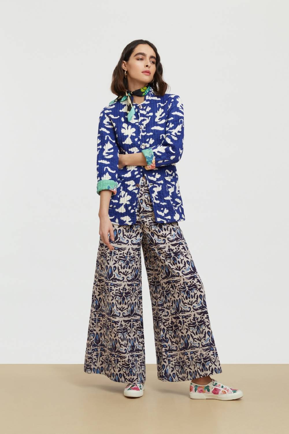 Lisa Corti Pantalone Love Abhanery Damasque Black