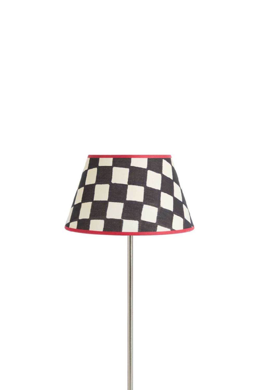 Lisa Corti Paralume Diam 25 Big Check Black White