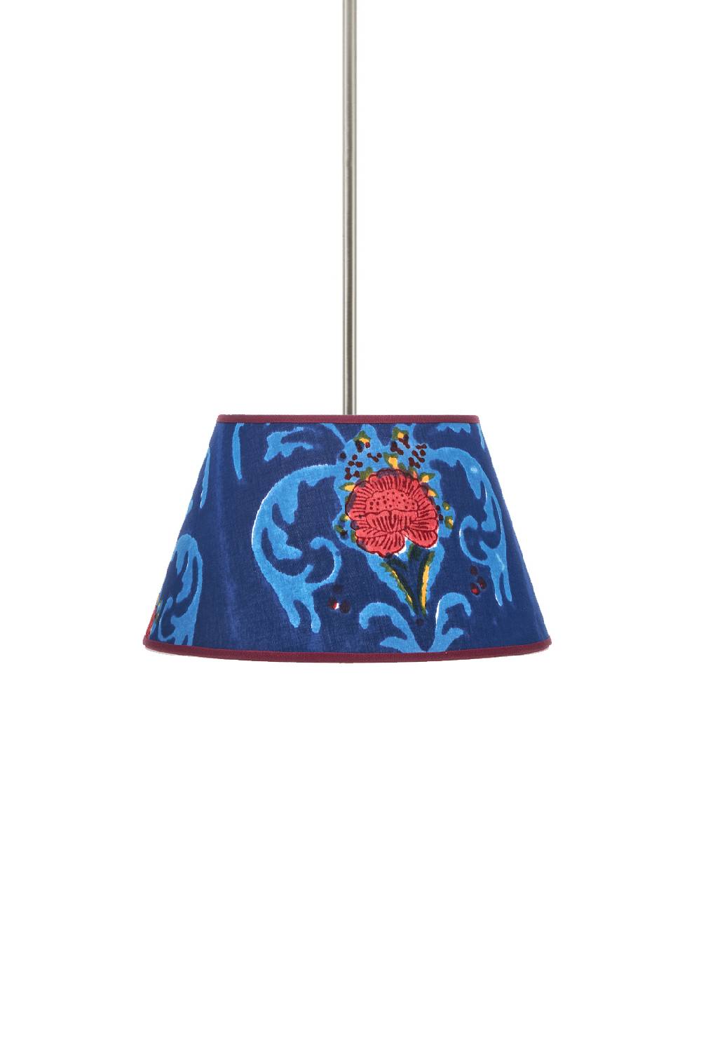 Lisa Corti Paralume Diam 25 Brocade Royal Blue