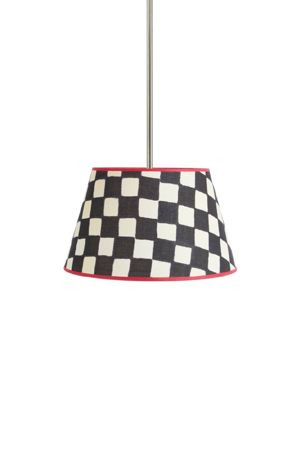 Lisa Corti Paralume Diam 30 Big Check Black White