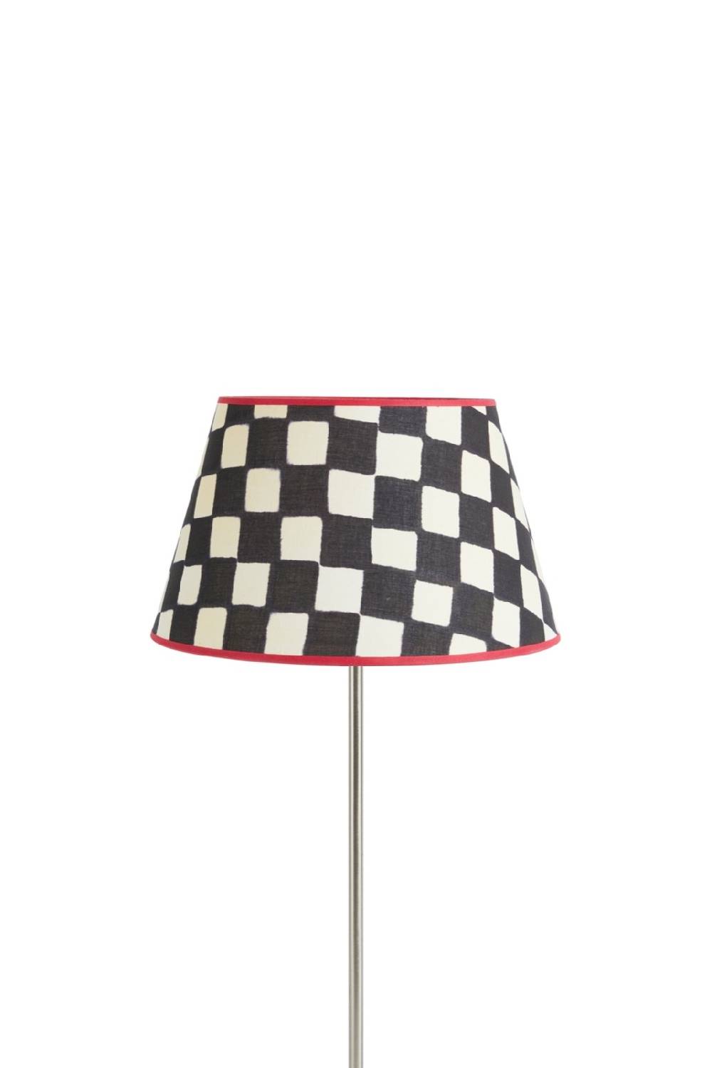 Lisa Corti Paralume Diam 30 Big Check Black White