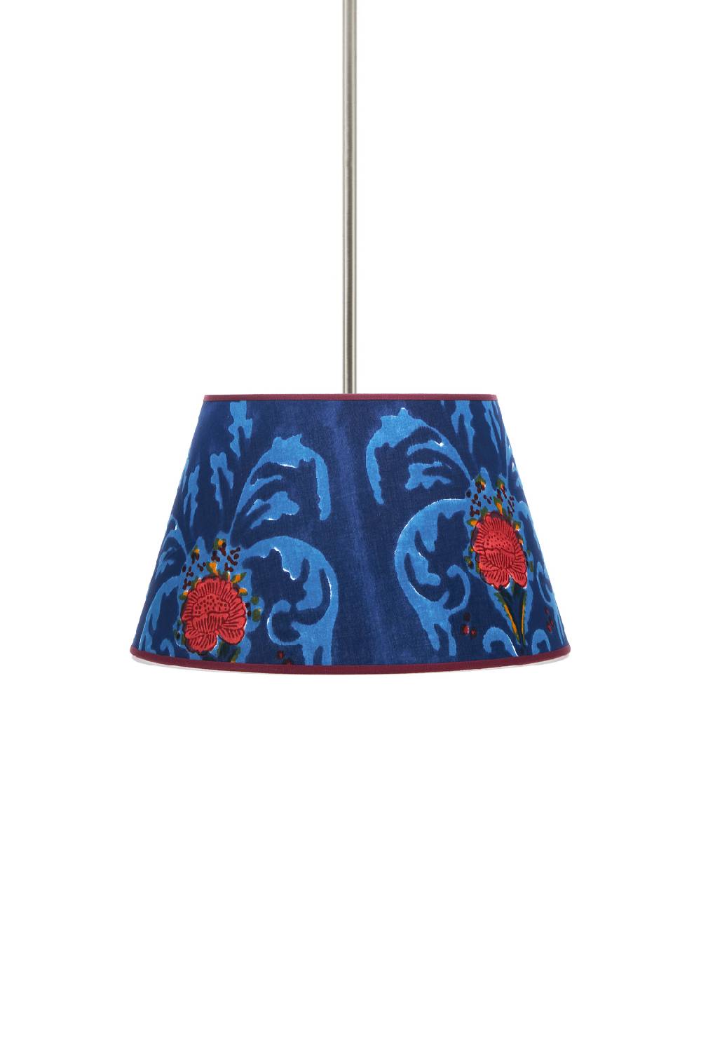 Lisa Corti Paralume Diam 30 Brocade Royal Blue