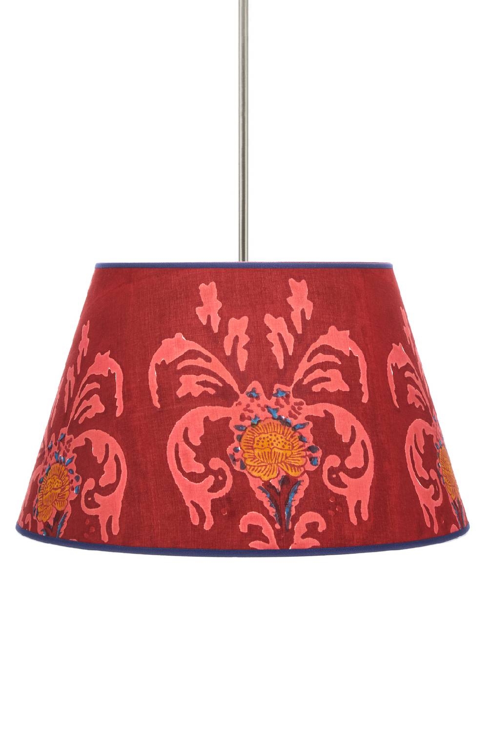 Lisa Corti Paralume Diam 40 Brocade Red