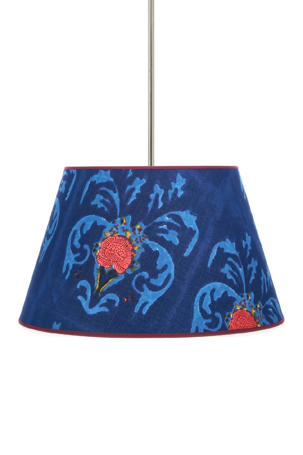 Lisa Corti Paralume Diam 40 Brocade Royal Blue