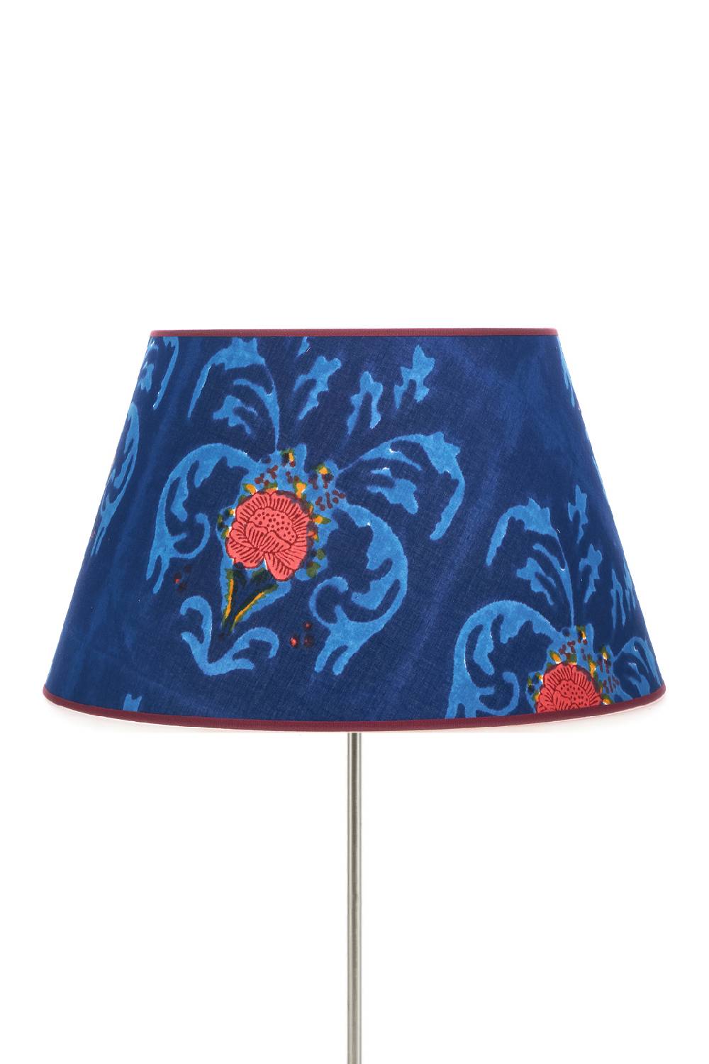 Lisa Corti paralume diam 40 brocade royal blue