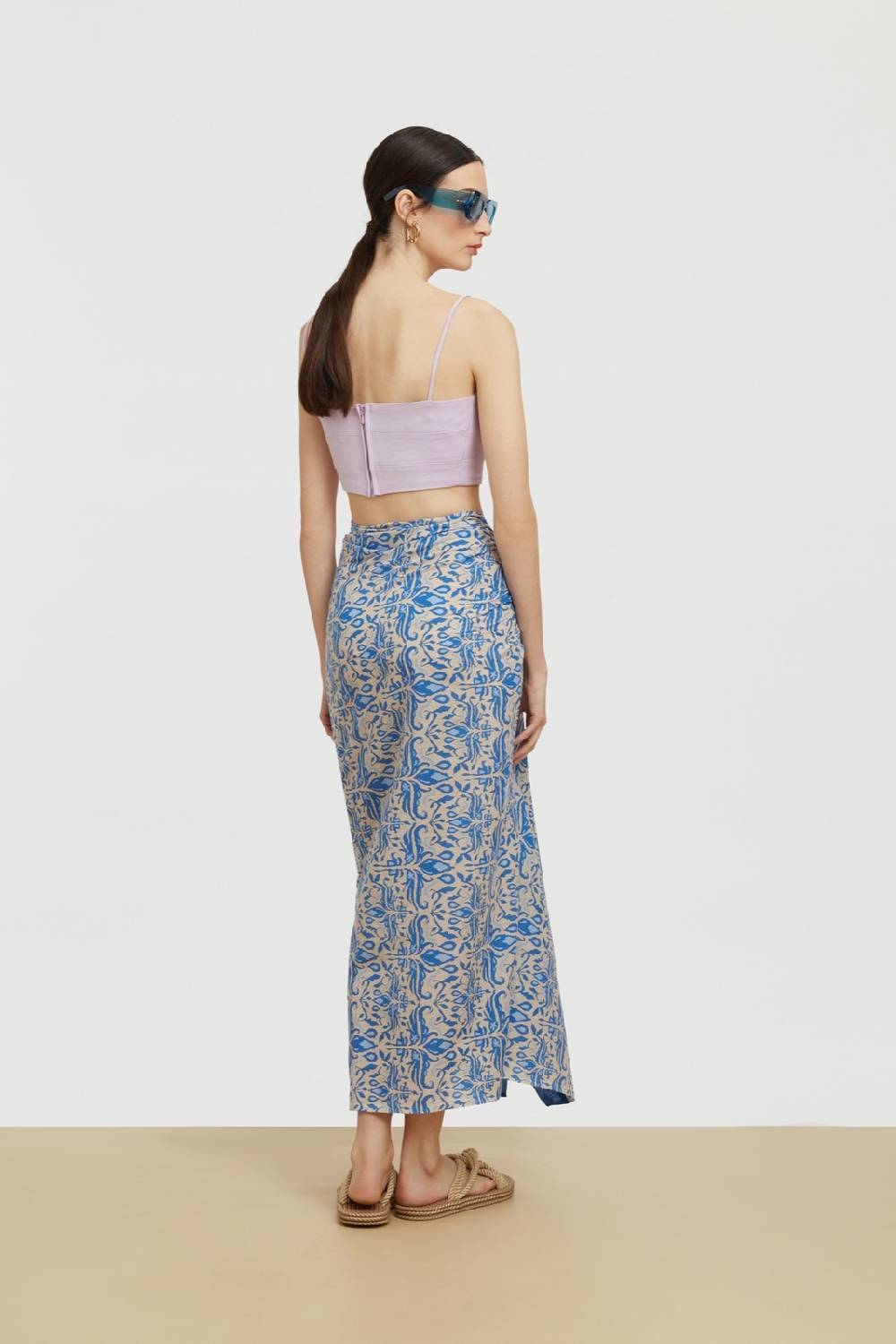 Lisa Corti Pareo Abhanery Damasque Blue