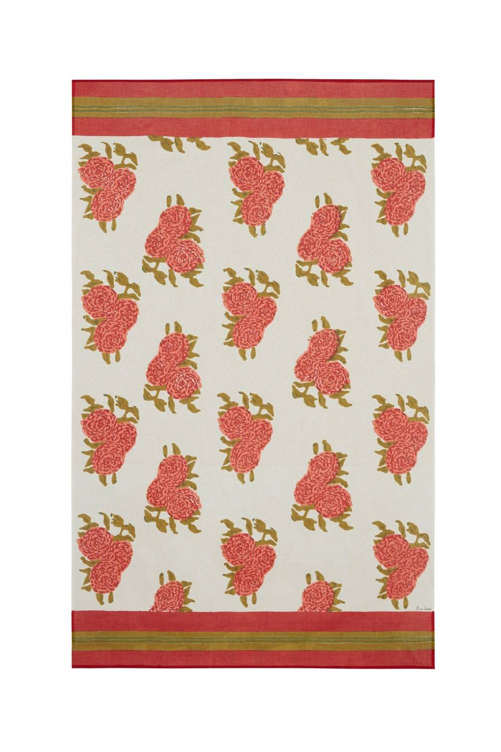 Lisa Corti Pareo Leopard Bouquet Red