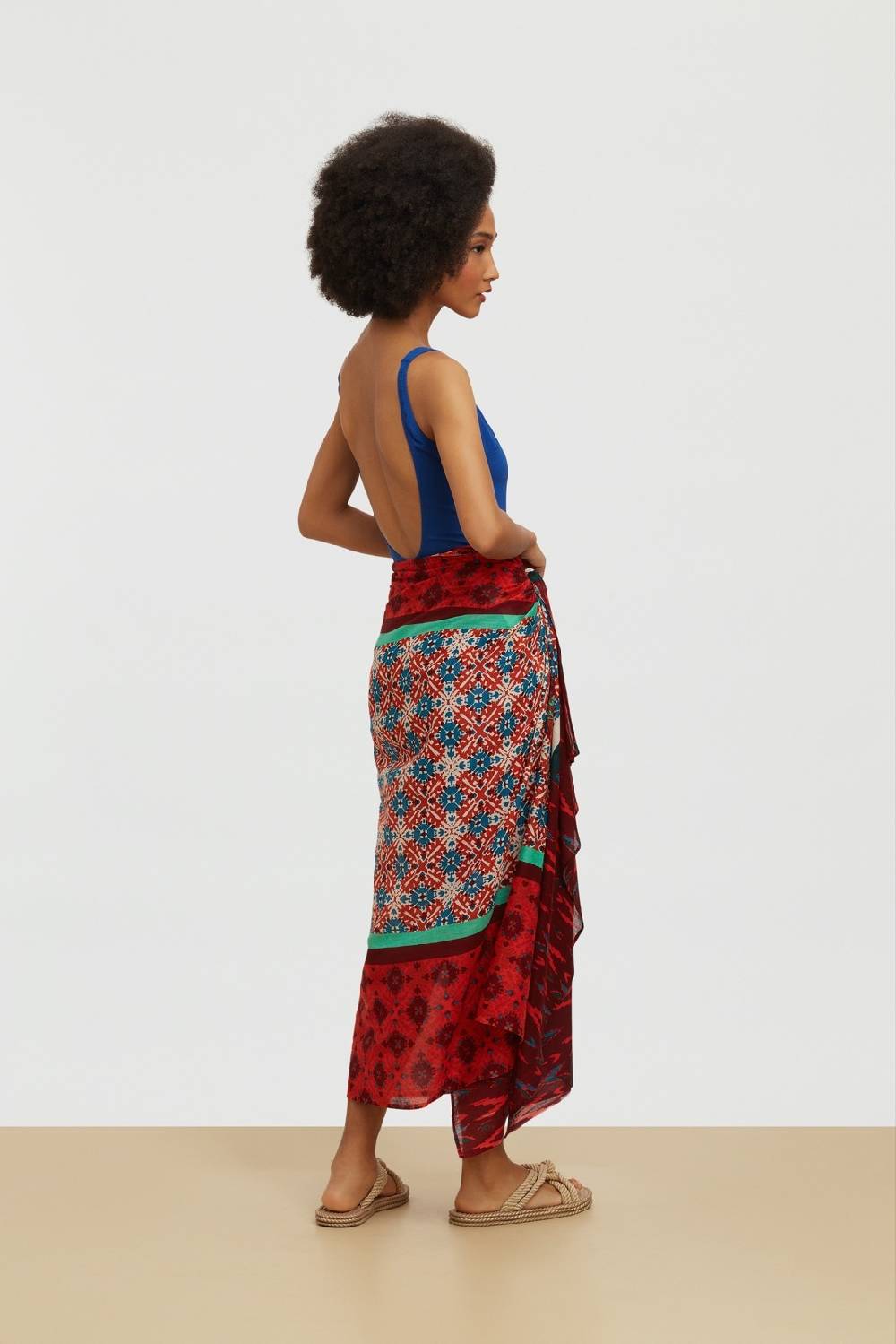 Lisa Corti Pareo Naga Garden Red