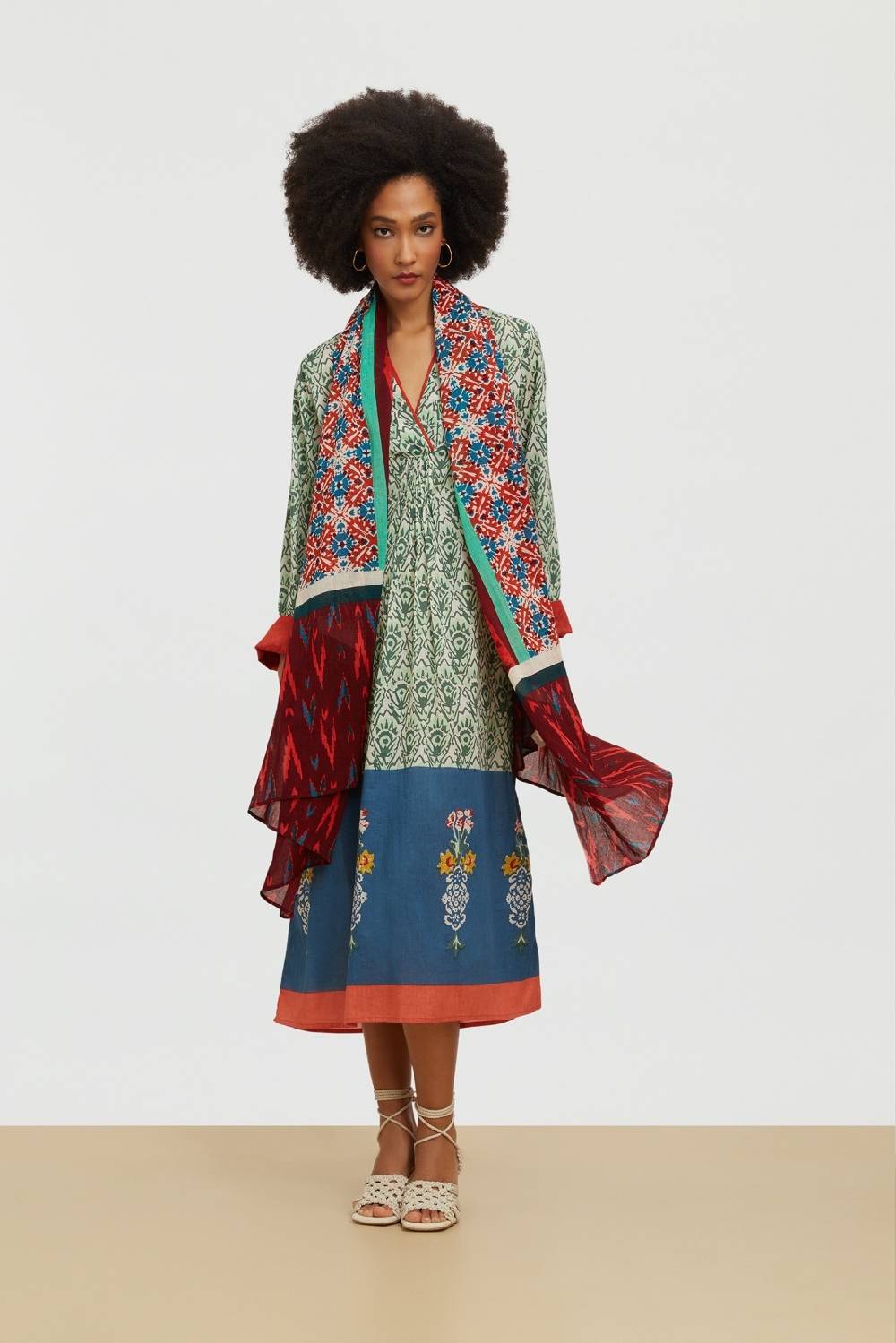 Lisa Corti Pareo Naga Garden Red