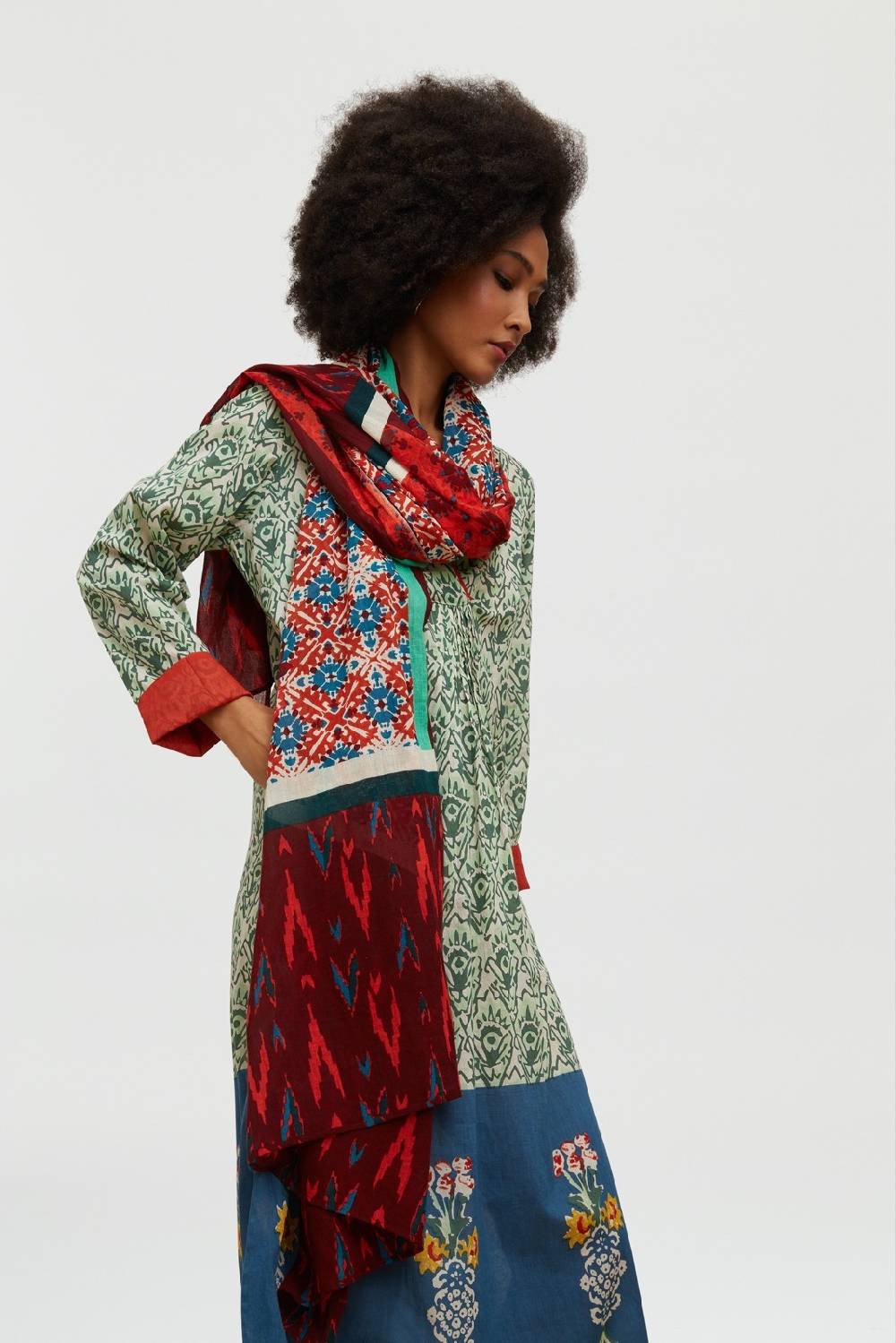 Lisa Corti Pareo Naga Garden Red