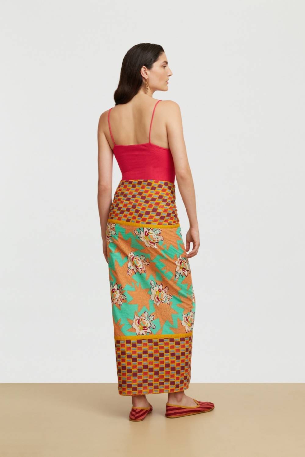 Lisa Corti Pareo Star Flower Aqua