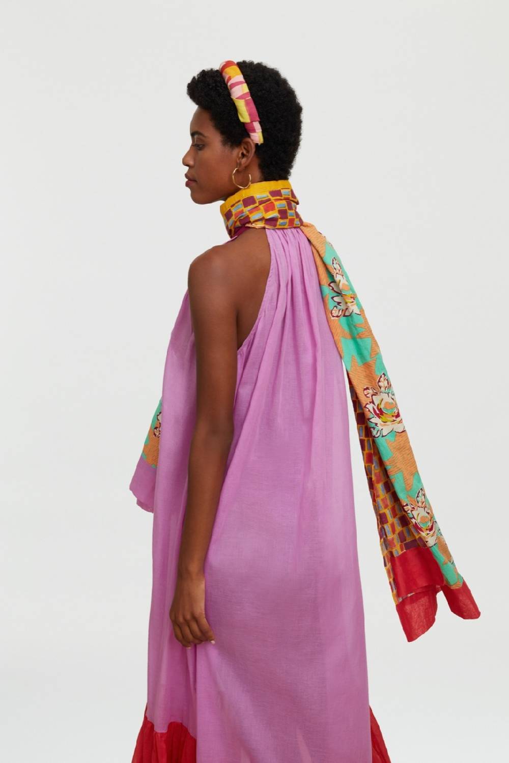 Lisa Corti Pareo Star Flower Aqua