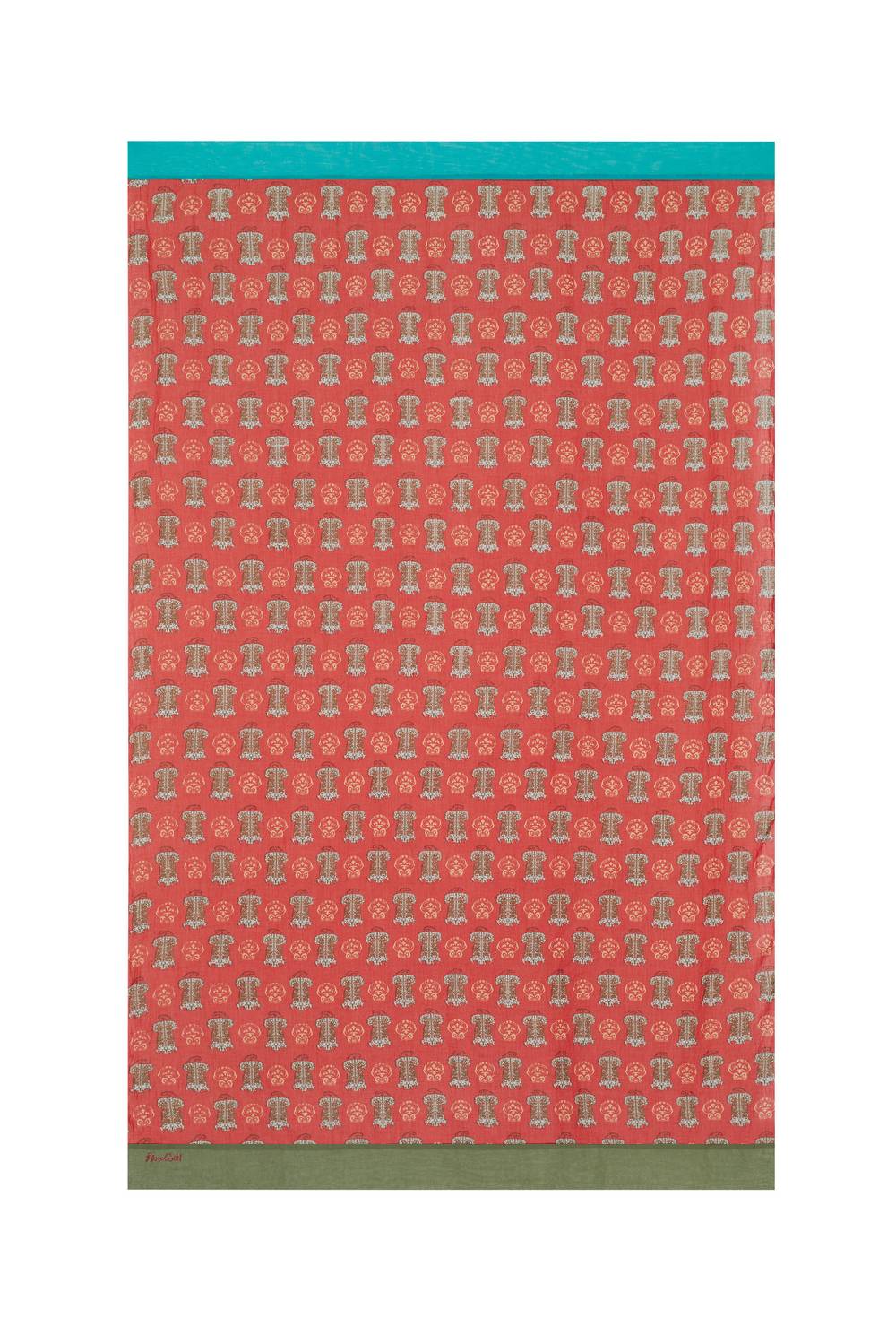 Lisa Corti Pareo Tiger Motive Red