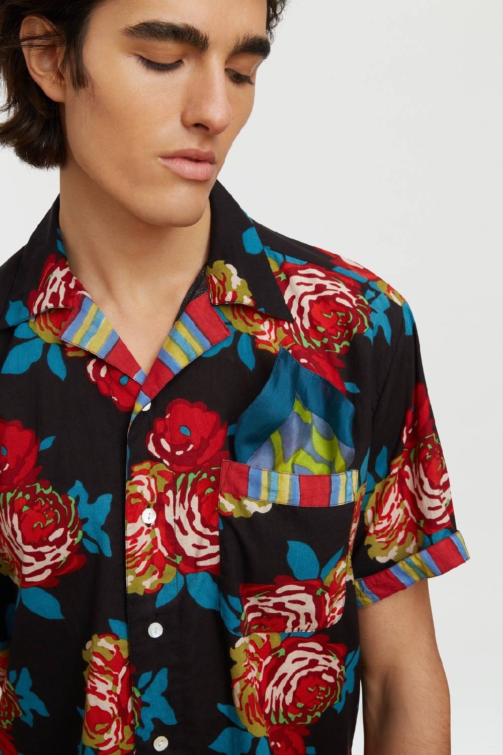 Lisa Corti Pochette Seta Rosa Spina Glicine