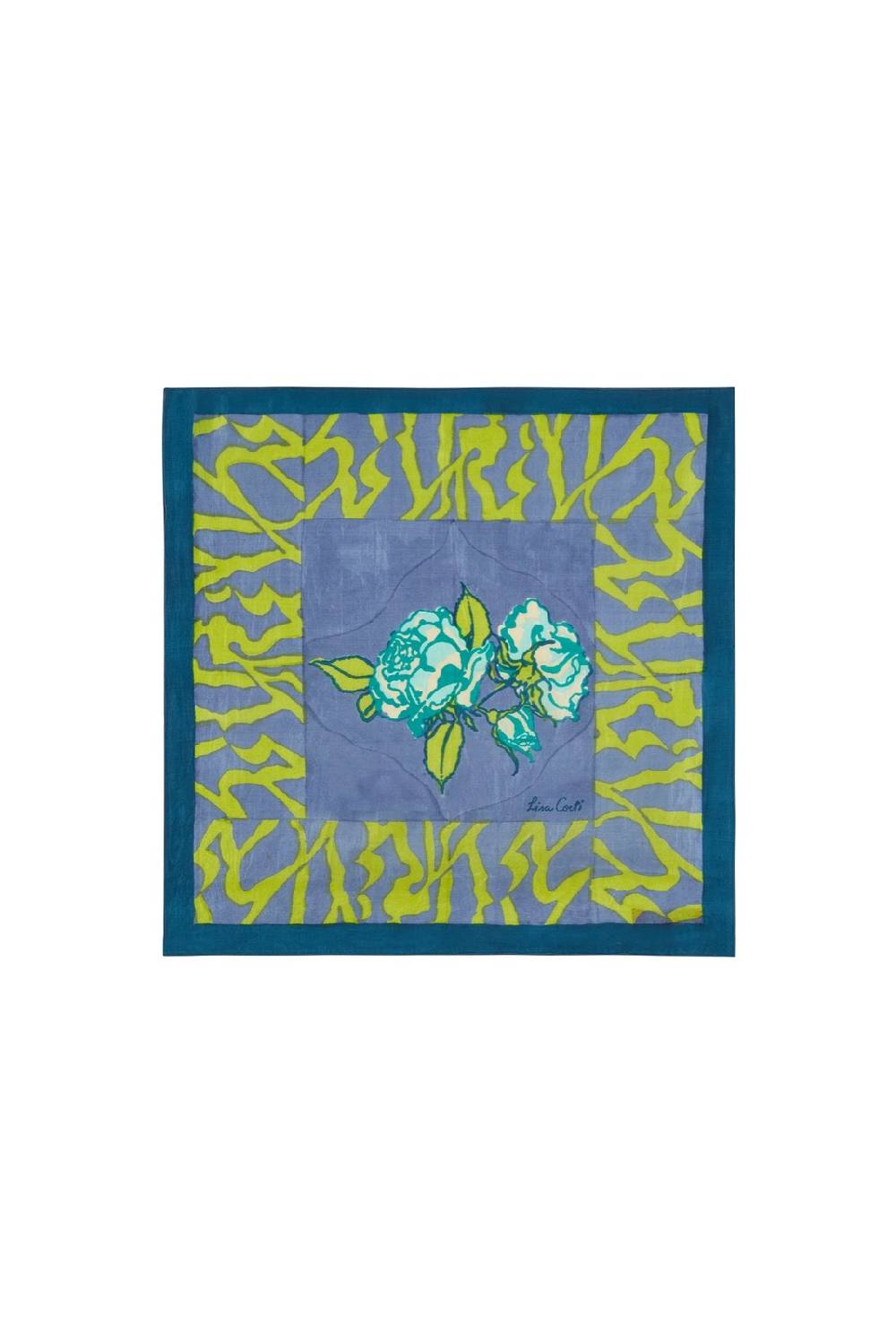 Lisa Corti Pochette Seta Rosa Spina Glicine