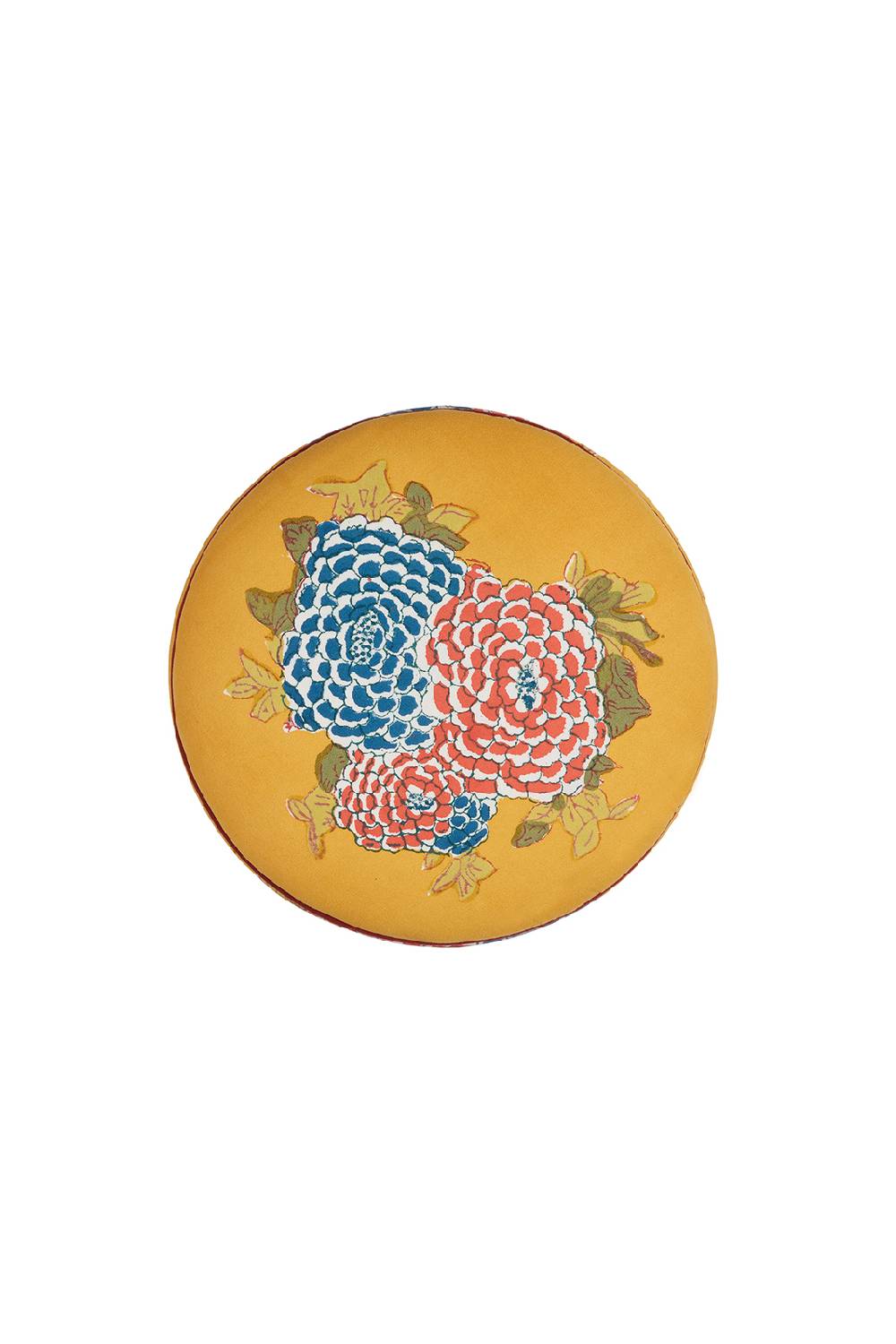 Lisa Corti Pouf Corolla Gold Big Check Black White