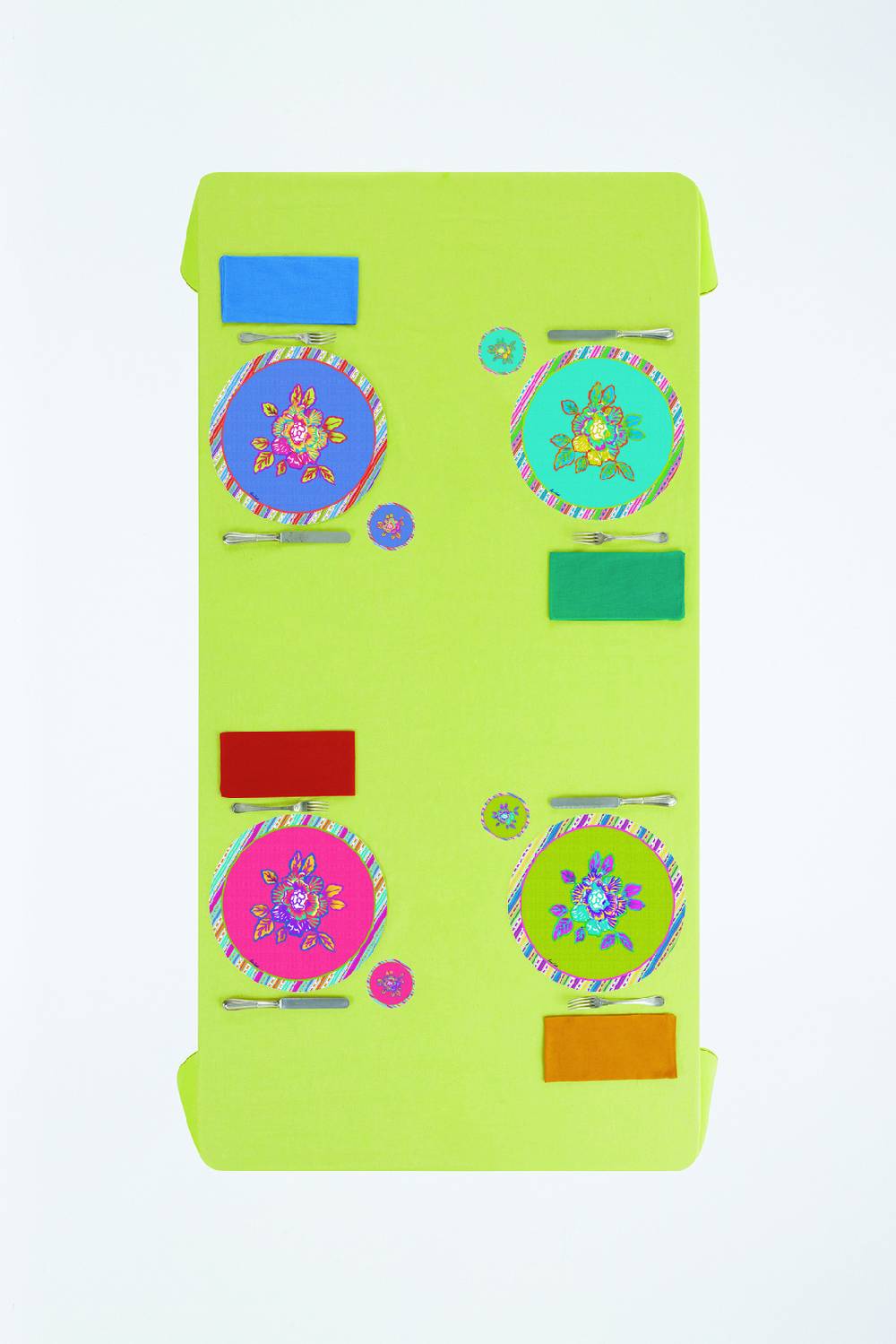 Lisa Corti Sottobicchiere English Rose Celeste