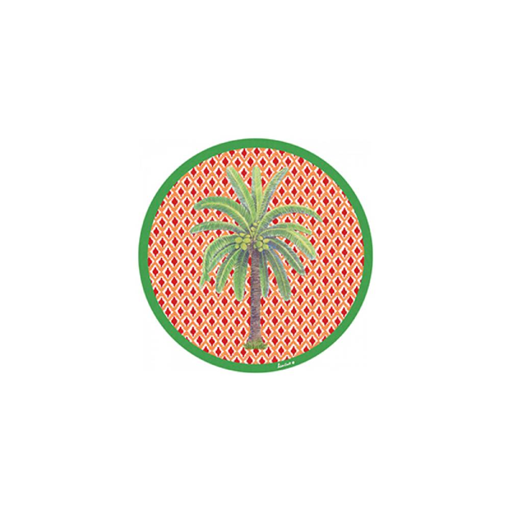 Lisa Corti sottobicchiere hima palma red